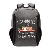 I Graduated Can I Go Back To Bed Now Funny Graduation Vector Backpack