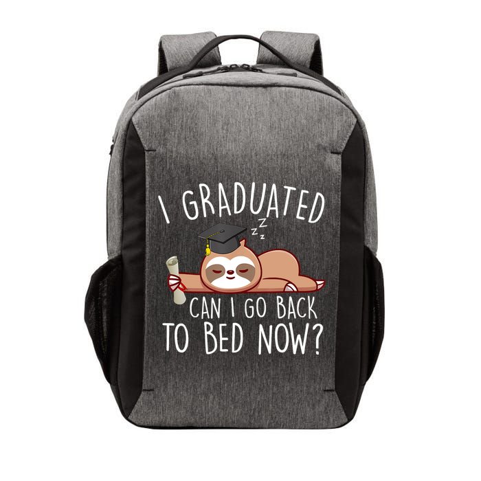 I Graduated Can I Go Back To Bed Now Funny Graduation Vector Backpack