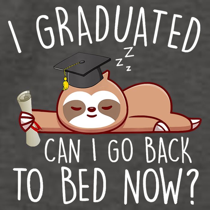 I Graduated Can I Go Back To Bed Now Funny Graduation Vector Backpack