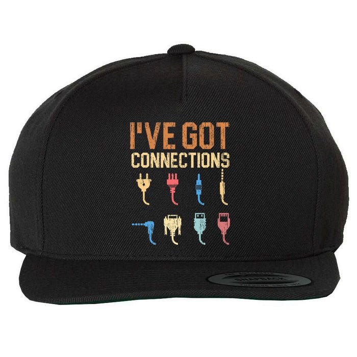 IVe Got Connections Information Technology Specialist Wool Snapback Cap