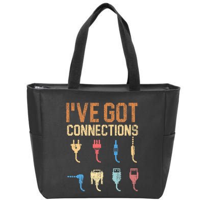 IVe Got Connections Information Technology Specialist Zip Tote Bag