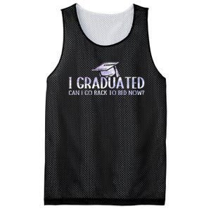 I Graduated Can I Go Back To Bed Now funny Graduation quotes Mesh Reversible Basketball Jersey Tank