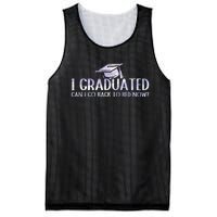 I Graduated Can I Go Back To Bed Now funny Graduation quotes Mesh Reversible Basketball Jersey Tank