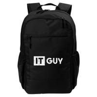 It Guy Computer Information Technology Tech Daily Commute Backpack
