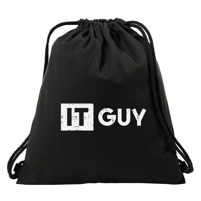 It Guy Computer Information Technology Tech Drawstring Bag
