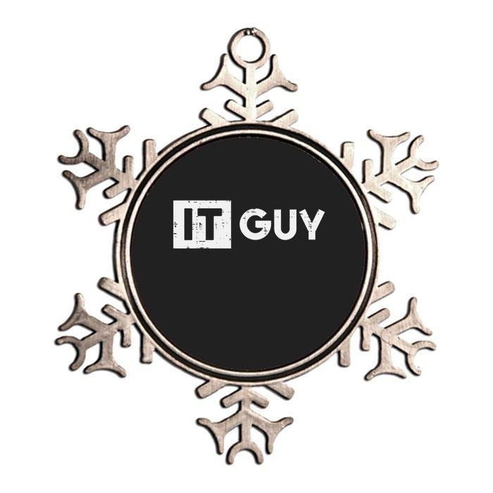 It Guy Computer Information Technology Tech Metallic Star Ornament