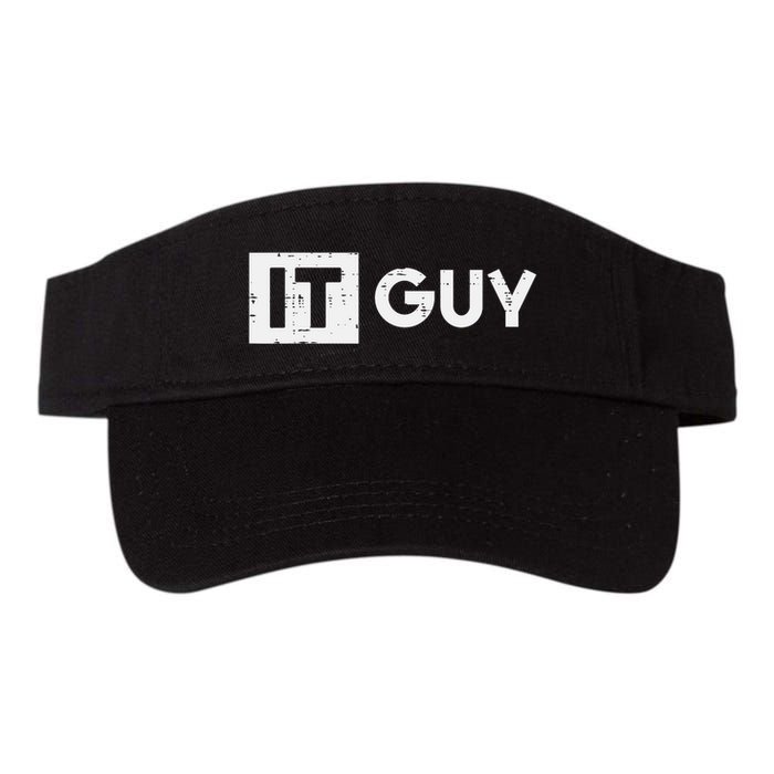 It Guy Computer Information Technology Tech Valucap Bio-Washed Visor