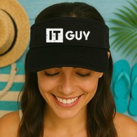 It Guy Computer Information Technology Tech Valucap Bio-Washed Visor