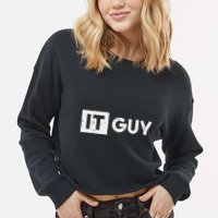 It Guy Computer Information Technology Tech Cropped Pullover Crew