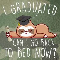 I Graduated Can I Go Back To Bed Now Funny Graduation Legacy Tie Dye Trucker Hat