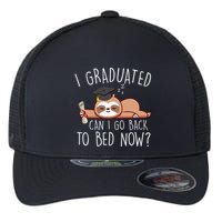 I Graduated Can I Go Back To Bed Now Funny Graduation Flexfit Unipanel Trucker Cap