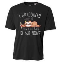 I Graduated Can I Go Back To Bed Now Funny Graduation Cooling Performance Crew T-Shirt