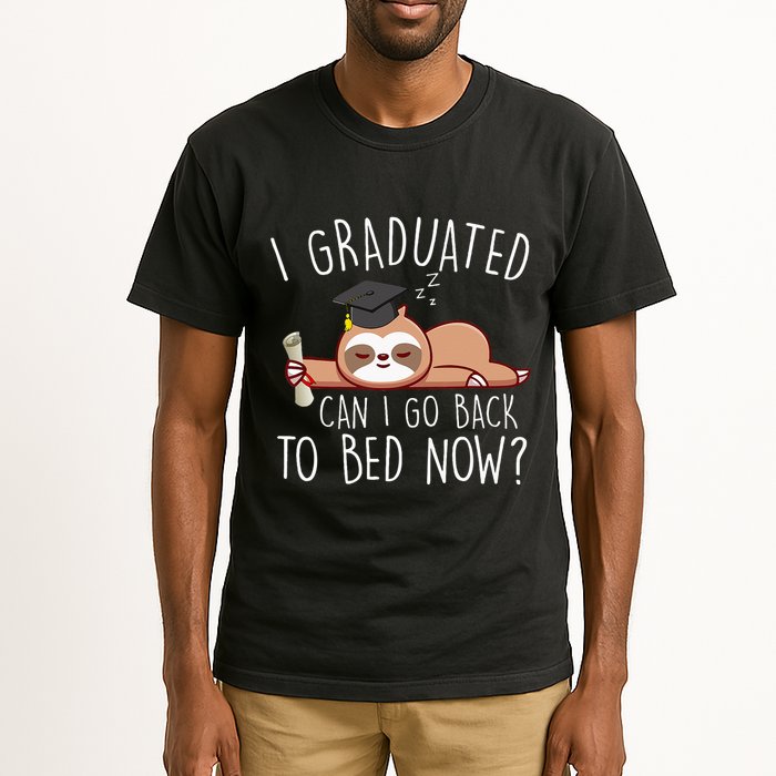 I Graduated Can I Go Back To Bed Now Funny Graduation Tall T-Shirt