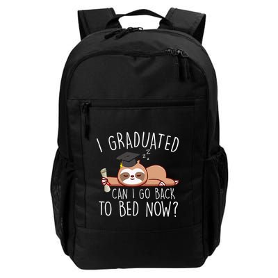 I Graduated Can I Go Back To Bed Now Funny Graduation Backpack