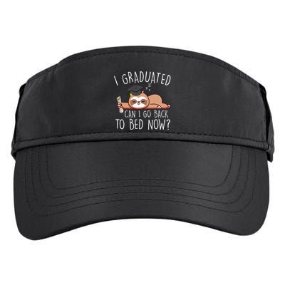 I Graduated Can I Go Back To Bed Now Funny Graduation Adult Drive Performance Visor