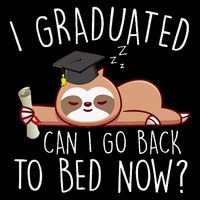 I Graduated Can I Go Back To Bed Now Funny Graduation Flatbill Hat