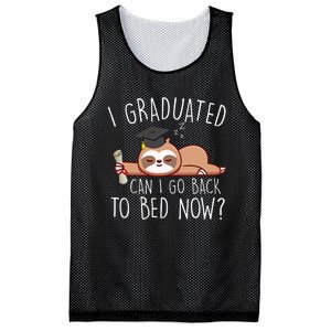 I Graduated Can I Go Back To Bed Now Funny Graduation Mesh Reversible Basketball Jersey Tank