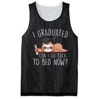 I Graduated Can I Go Back To Bed Now Funny Graduation Mesh Reversible Basketball Jersey Tank