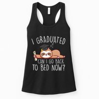 I Graduated Can I Go Back To Bed Now Funny Graduation Womens Tank Top