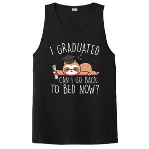 I Graduated Can I Go Back To Bed Now Funny Graduation PosiCharge Competitor Tank