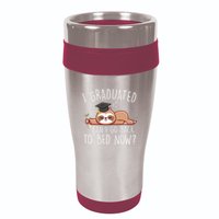 I Graduated Can I Go Back To Bed Now Funny Graduation 16oz Travel Tumbler