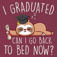 I Graduated Can I Go Back To Bed Now Funny Graduation 16oz Travel Tumbler