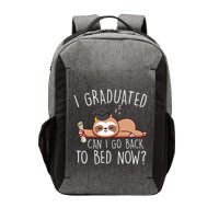I Graduated Can I Go Back To Bed Now Funny Graduation Vector Backpack