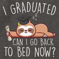 I Graduated Can I Go Back To Bed Now Funny Graduation Vector Backpack