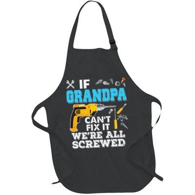 If Grandpa Cant Fix It Were All Screwed Father Day Apron