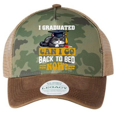 I Graduated Can I Go Back To Bed Now 2024 Graduation Legacy Tie Dye Trucker Hat