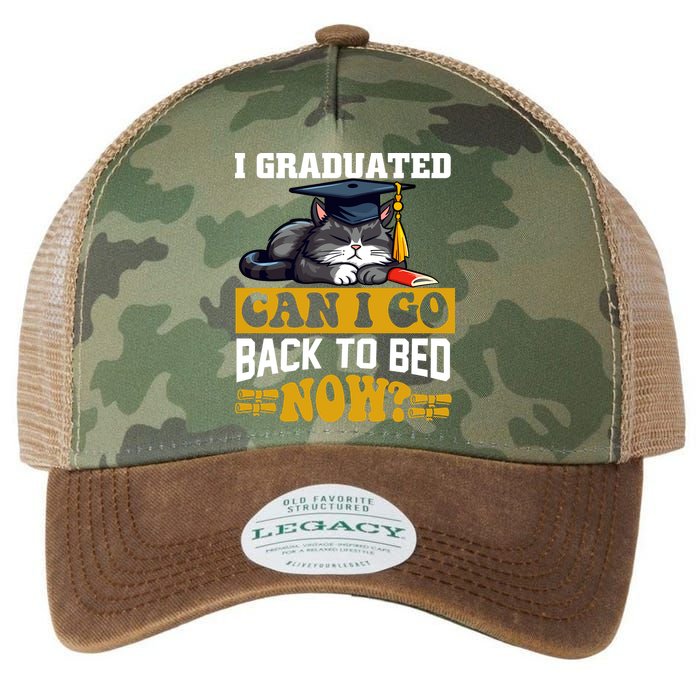 I Graduated Can I Go Back To Bed Now 2024 Graduation Legacy Tie Dye Trucker Hat