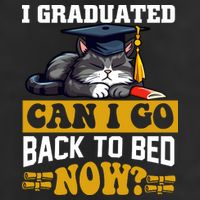 I Graduated Can I Go Back To Bed Now 2024 Graduation Cool Comfort Performance Bucket Hat