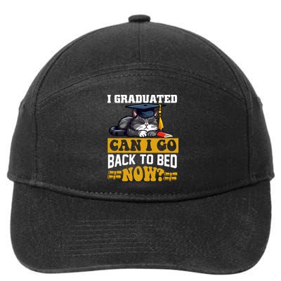 I Graduated Can I Go Back To Bed Now 2024 Graduation 7-Panel Snapback Hat