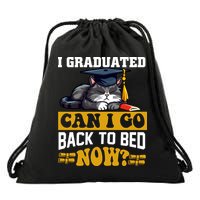 I Graduated Can I Go Back To Bed Now 2024 Graduation Drawstring Bag