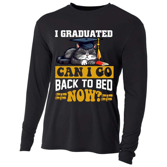 I Graduated Can I Go Back To Bed Now 2024 Graduation Cooling Performance Long Sleeve Crew