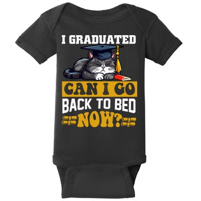 I Graduated Can I Go Back To Bed Now 2024 Graduation Baby Bodysuit