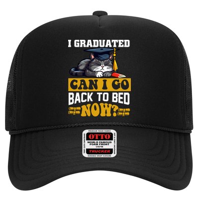 I Graduated Can I Go Back To Bed Now 2024 Graduation Trucker Hat