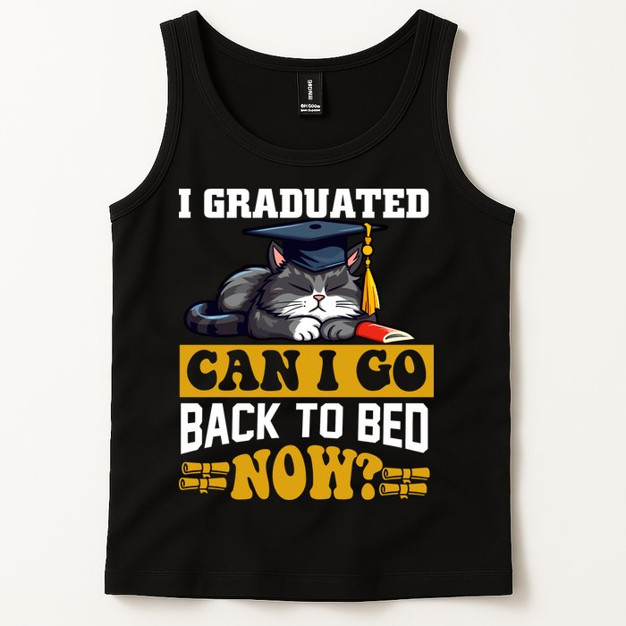 I Graduated Can I Go Back To Bed Now 2024 Graduation Tank Top