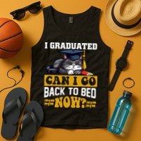 I Graduated Can I Go Back To Bed Now 2024 Graduation Tank Top