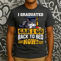 I Graduated Can I Go Back To Bed Now 2024 Graduation T-Shirt