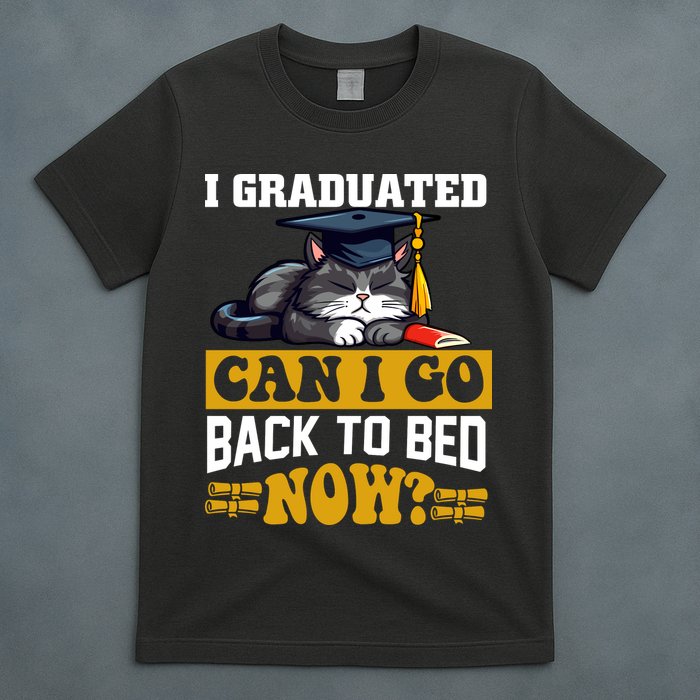 I Graduated Can I Go Back To Bed Now 2024 Graduation T-Shirt