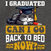 I Graduated Can I Go Back To Bed Now 2024 Graduation Vector Backpack