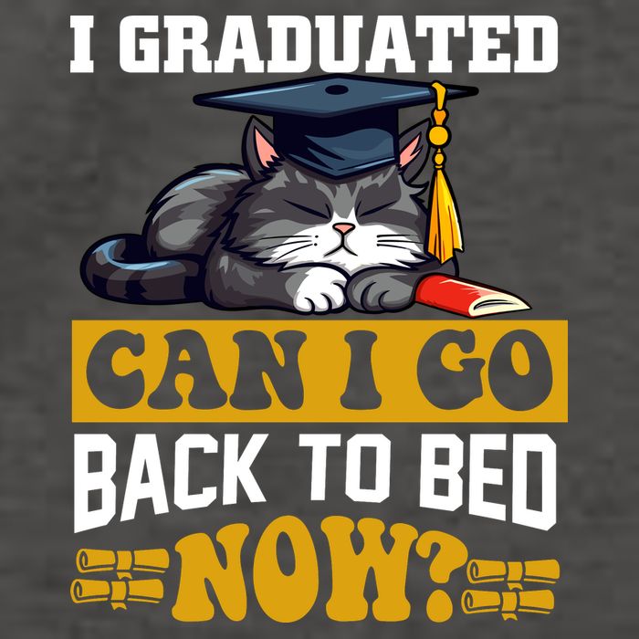 I Graduated Can I Go Back To Bed Now 2024 Graduation Vector Backpack