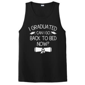 I Graduated Can I Go Back To Bed Now Funny Graduation PosiCharge Competitor Tank