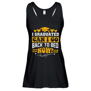 I Graduated Can I Go Back To Bed Now Ladies Essential Flowy Tank