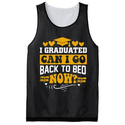 I Graduated Can I Go Back To Bed Now Mesh Reversible Basketball Jersey Tank
