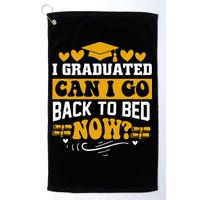 I Graduated Can I Go Back To Bed Now Golf Towel