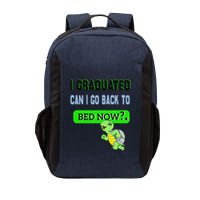 I Graduated Can I Go Back To Bed Now Graduation Turtle Vector Backpack