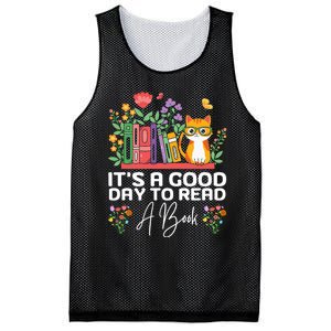 ItS Good Day To Read Book Funny Library Reading Books Lover Mesh Reversible Basketball Jersey Tank