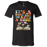 ItS Good Day To Read Book Funny Library Reading Books Lover V-Neck T-Shirt